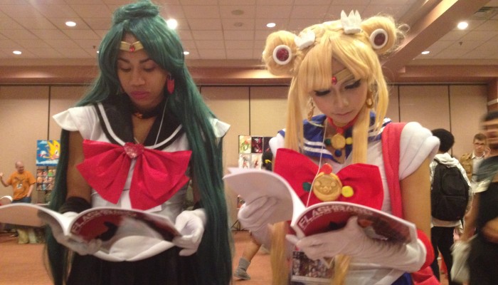 2014-J1 Con Fun-Even The Sailor Moon Team Took Time to Read “Flashbang: Sci-Fi Stories That Will Blow Your Mind!”